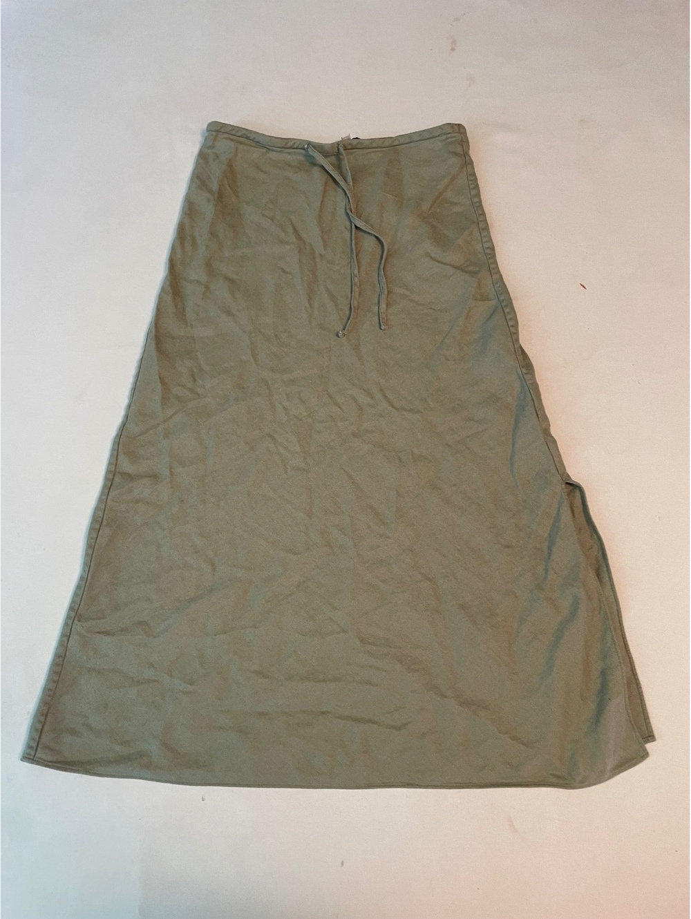 Madewell Women's Olive Green A-Line Midi Skirt Size 0